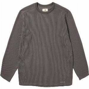 Snow Peak Dry Thermal LS TShirt Charcoal