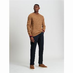 Get 58 Off Cable Knit Crew Neck Sweater in XXXL Size