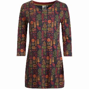 Weird Fish Kimberley Printed Jersey Tunic Navy Size 12