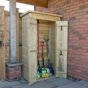36 x 110 Forest Shiplap Tall Pent Wooden Garden Storage Tool Store   Outdoor Patio Storage 1m x 056m
