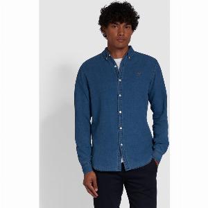 Enjoy 20 Discount on the Brewer Slim Fit Organic Cotton Denim Shirt
