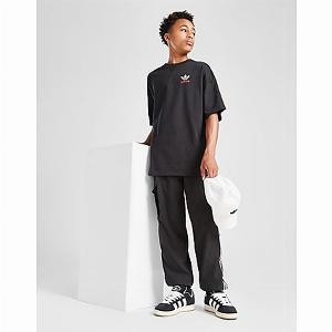 Get 52 Discount on Kids adidas Originals Cafe TShirt  Black