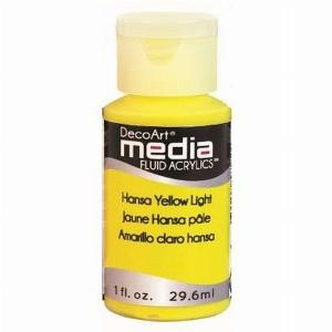Enjoy 30 Discount on DecoArt Hansa Yellow Light Media Paint