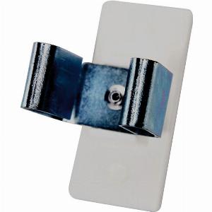 Gancio adesivo in acciaio  bianco H65 X L35 mm  portata max 5 Kg