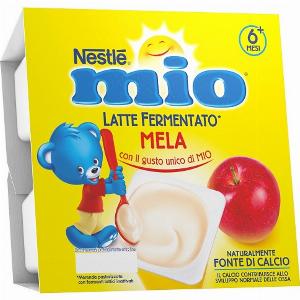 Mio merenda latte fermentato mela 4 pezzi da 100 g