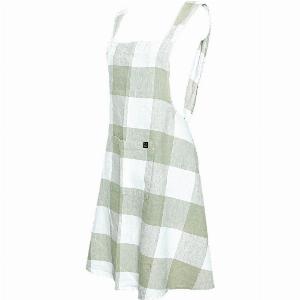 Tablier japonais en lin lavé et coton Palma II  3 couleurs  Haomy Amande