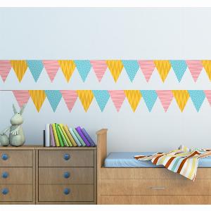 Sticker banderoles fanions triangle