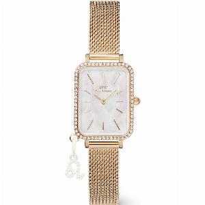 Daniel Wellington DW Uhr Quadro Crystal Zodiac Evergold 20x26mm Gold