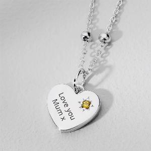 John Greed CANDY Love Silver  Citrine Heart Necklace