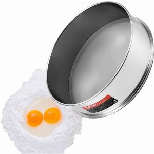VEVOR Mehlsieb mit feiner Masche 40 Maschen Mehlsieb 304 Edelstahl Feinmaschiges Sieb in Lebensmittelqualität Durchmesser 126 Zoll Feinmaschiges Sieb zum Backen 5 Maschengrößen für Mungobohnen Reis Mehl Perlenpulver