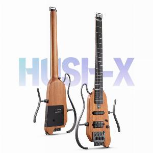 Donner HUSHX EGitarre Traveler Gitarre UltraLight für Unterwegs Natürlich  Gitarre  Arena 2000 Pedal