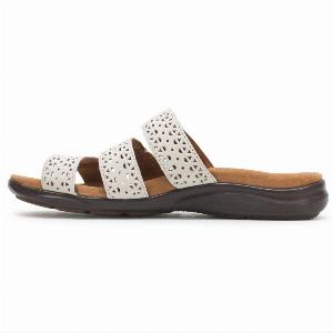 Clarks Kitly Walk Leather Womens Comfort Sandals  White  SizeUK 8