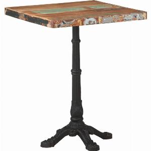 Table de bistro 60x60x76 cm Bois massif de récupération