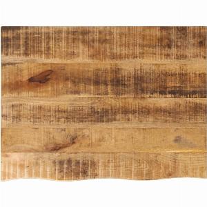 Dessus de table 90x60x25 cm bord vif bois massif manguier brut