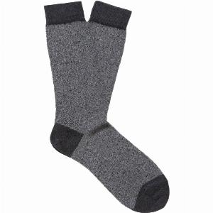 Sunspel Organic Cotton Socks Grey Marl Twist