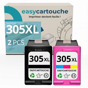 Pack compatible avec HP 305 XL noir et couleur