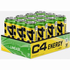 Boisson gazeuse C4 Original Carbonated Cellucor Twisted Limeade 6000 ml 12 Canettes
