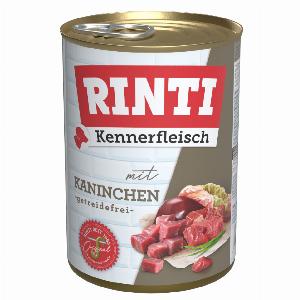 RINTI Kennerfleisch 6 x 400 g Alimento umido per cani  Coniglio