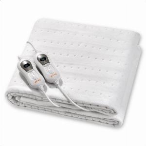 Goliving Electric Blanket  2Personen  Wärmedecke  Elektrische Decke  3 Wärmestufen  Timerfunktion  60 Watt  Polyester  160 x 140 cm  Weiß