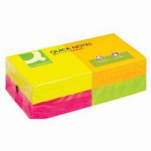 Enjoy 92 Discount QConnect Neon Sticky Notes 76 x 76mm Pack of 12