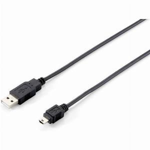 EQUIP 128521 USB 20 A auf MiniB Kabel 18m  Schwarz
