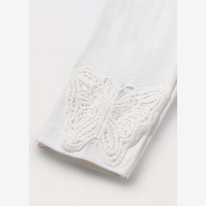 Blukids Leggings In Jersey Di Cotone Stretch Bambina Bianco gesso Taglia 56