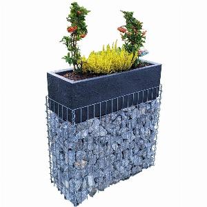 Gabbione fioriera 80x96x30 cm rete 5x5 cm ora a 10995  36