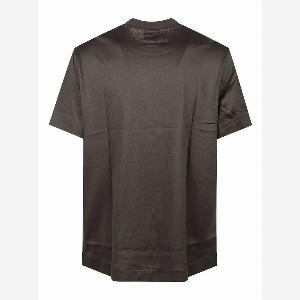 Preludio Moda Sconto del 30% su tshirt verde con logo rilievo e colletto giro