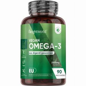 2000 mg vegane Omega3 Kapseln aus Algenöl  90 Softgels 20  Rabatt