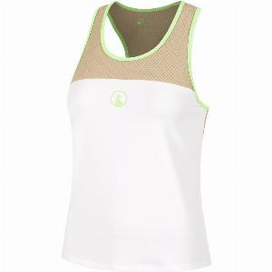 Quiet Please Wild Racerback Canottiera Donna Bianco  S