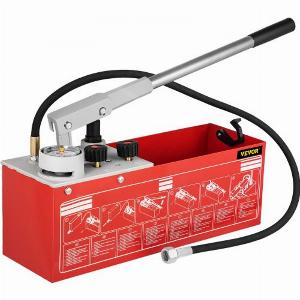VEVOR Hydrostatic Pressure Test Pump Test Up to 60 bar860 psi 121 L Tank Hydraulic Manual Water Pressure Tester Kit w ThreeUnit Gauge  R 127 cm Connection for Pipeline Fluid Pressure Testing