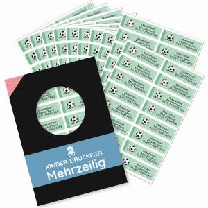 Mehrzeilige Namensaufkleber 110 Stück 50x15 mm