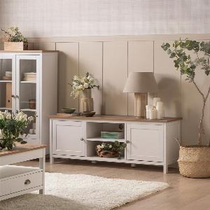 26 Rabatt auf TVMöbel 150 aus weißem MaraisHolz