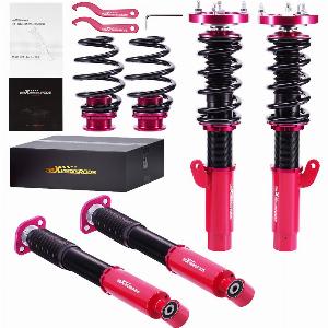 24 Ways Adjustable Coilovers Suspension Kit compatible for BMW 3 E46 4door sedan 318i 330i 325i 328i 318d 320d 320i325i 330d 021998042005 lowering kit