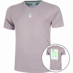 Quiet Please Mind Collage TShirt Men violet size S