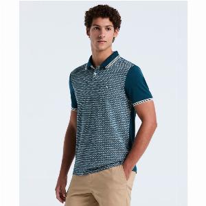 Mini Jacquard Polo Shirt In Reflecting Pond