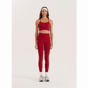 Red Sculpting Seamless Gym Leggings Tyler