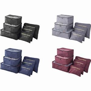 6teiliges KofferOrganizerSet 1  Grau