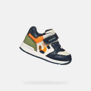 GEOX Rishon Bébé Bleu Marineorange Clair
