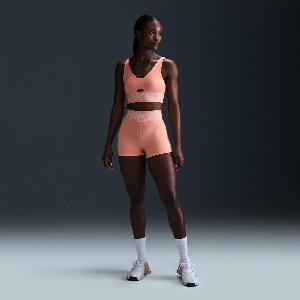 Nike Pro Sculpt Womens HighWaisted 75cm approx Biker Shorts  Orange  PolyesterElastane