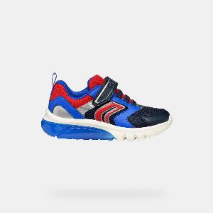 GEOX Schuhe Ciberdron Junge Marineblaudunkelrot