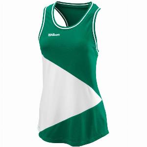 Wilson Team II Débardeur Tank Top Femmes  Vert  Blanc