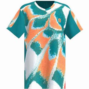 Bidi Badu Melbourne 2025 Vneck Tshirt Garçons Bleupetrol