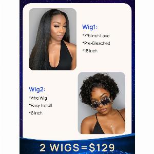 Get 33 off on Nadula 16 Inch wigs ByeBye Knots and Afro Curly options