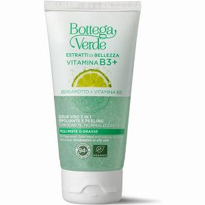 Bottega Verde Scrub Viso 2 in 1 con Vitamina B3 e Bergamotto  45 di sconto