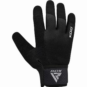 RDX W1F Full Finger Gym Workout Gloves Grey  L