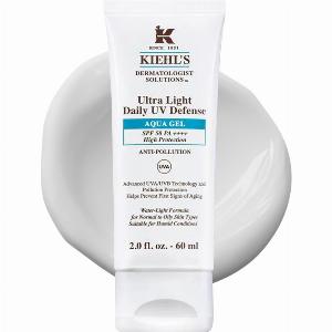 Kiehls Daily UV Defense Aqua Gel SPF50  60ml  Shine Free Sunscreen  Suited to Oily Skin  Smooths Skin