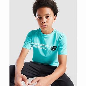 New Balance Athletics Large Logo TShirt Junior Green Kids