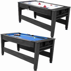 Get 11 Discount on Air King 6ft Pool and Air Hockey Combo Table in Black