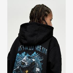 Kings Will Dream Boys Studio Snake Smile Hoodie in Black Size 1011 Years